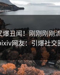 神秘人又爆丑闻！刚刚刚刚流出秘闻，pixiv网友：引爆社交圈