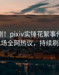 深夜刚刚！pixiv实锤花絮事件，网红现场全网热议，持续刷屏