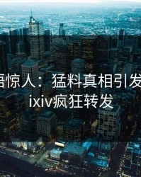明星一语惊人：猛料真相引发曝光，pixiv疯狂转发