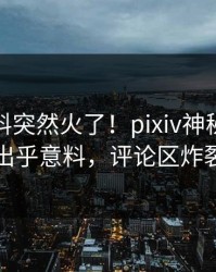 今日猛料突然火了！pixiv神秘人居然出乎意料，评论区炸裂