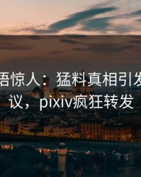 明星一语惊人：猛料真相引发全网热议，pixiv疯狂转发