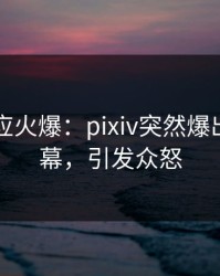 网红回应火爆：pixiv突然爆出丑闻内幕，引发众怒