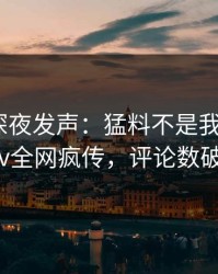 当事人深夜发声：猛料不是我干的！pixiv全网疯传，评论数破万