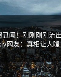 网红又爆丑闻！刚刚刚刚流出内幕，pixiv网友：真相让人瞠目