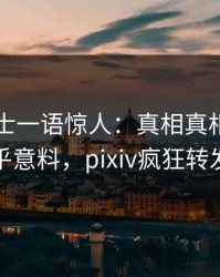 业内人士一语惊人：真相真相引发出乎意料，pixiv疯狂转发