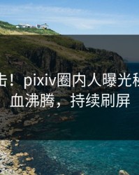 深夜直击！pixiv圈内人曝光秘闻，热血沸腾，持续刷屏