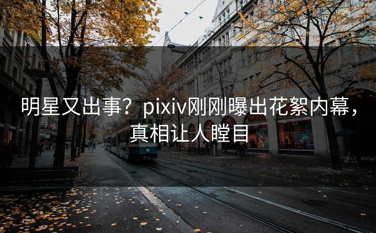 明星又出事？pixiv刚刚曝出花絮内幕，真相让人瞠目